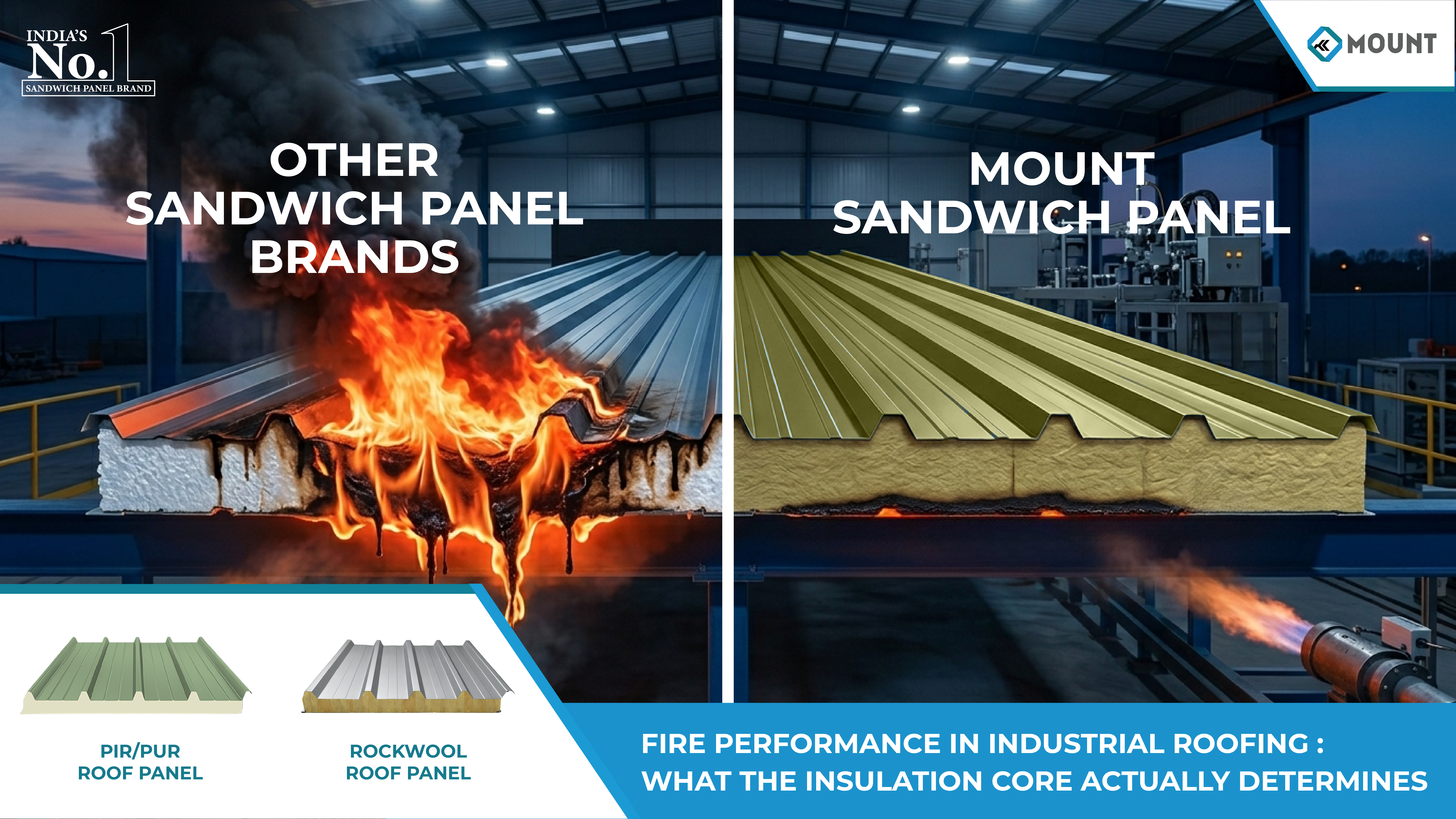 Fire Performance in Industrial Roofing: What the Insulation Core Actually Determines