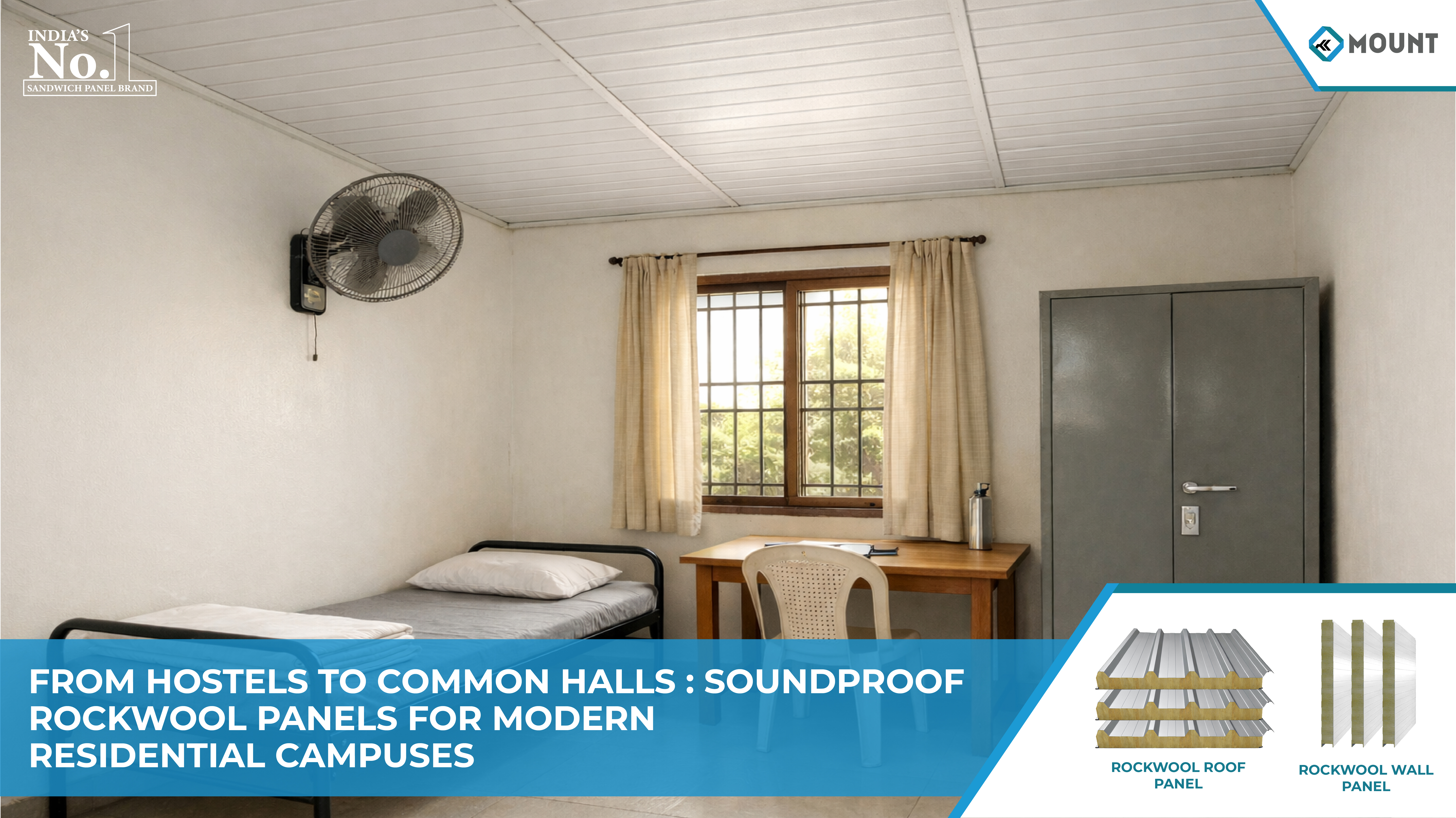 From Hostels to Common Halls: Soundproof Rockwool Panels for Modern Residential Campuses