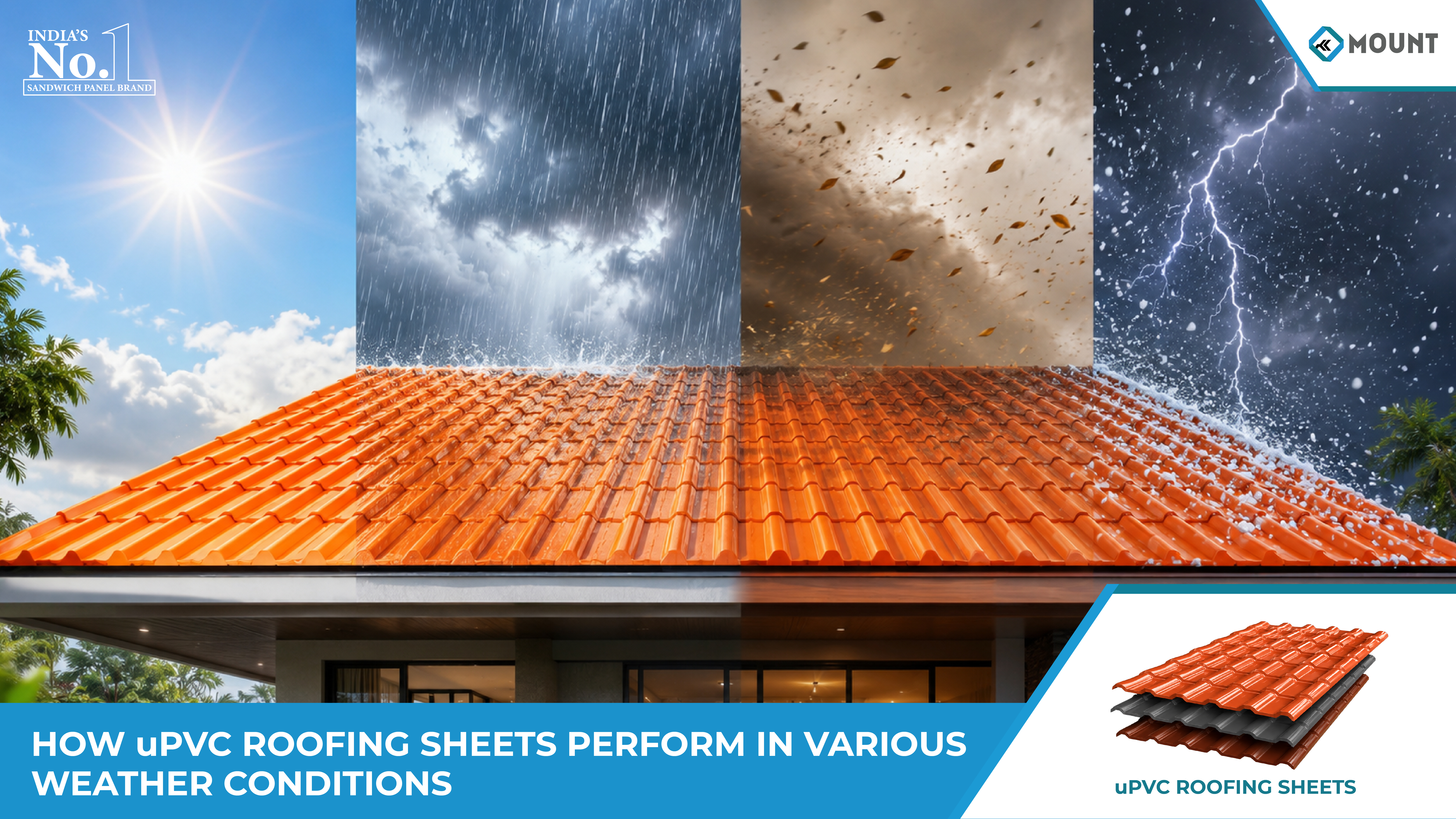 How UPVC Roofing Sheets Perform in Various Weather Conditions