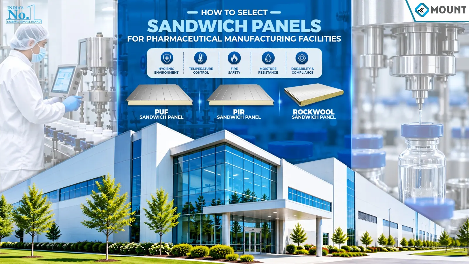 How to Select Sandwich Panels for Pharmaceutical Manufacturing Facilities