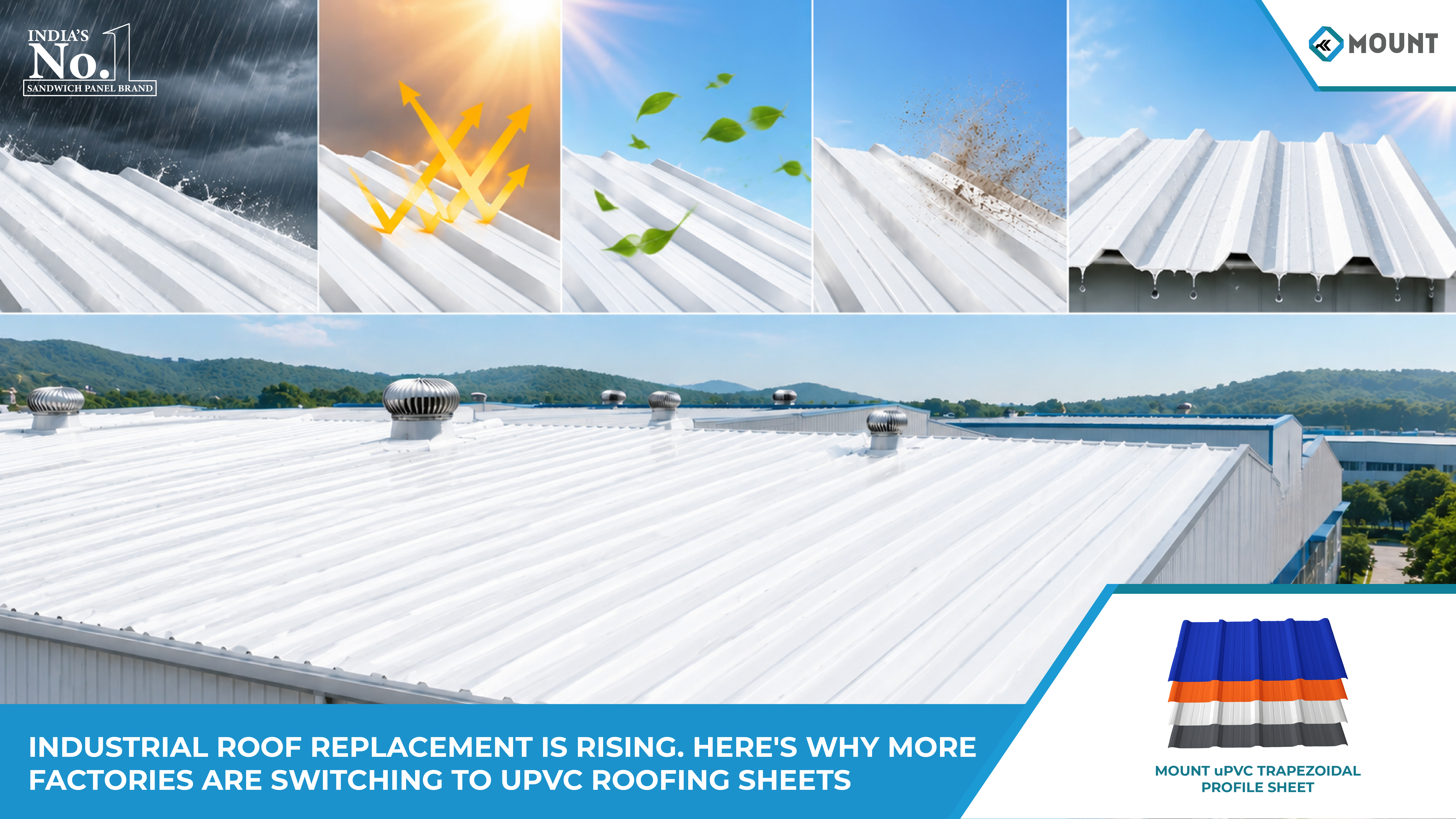 Industrial Roof Replacement Is Rising. Here’s Why More Factories Are Switching to UPVC Roofing Sheets