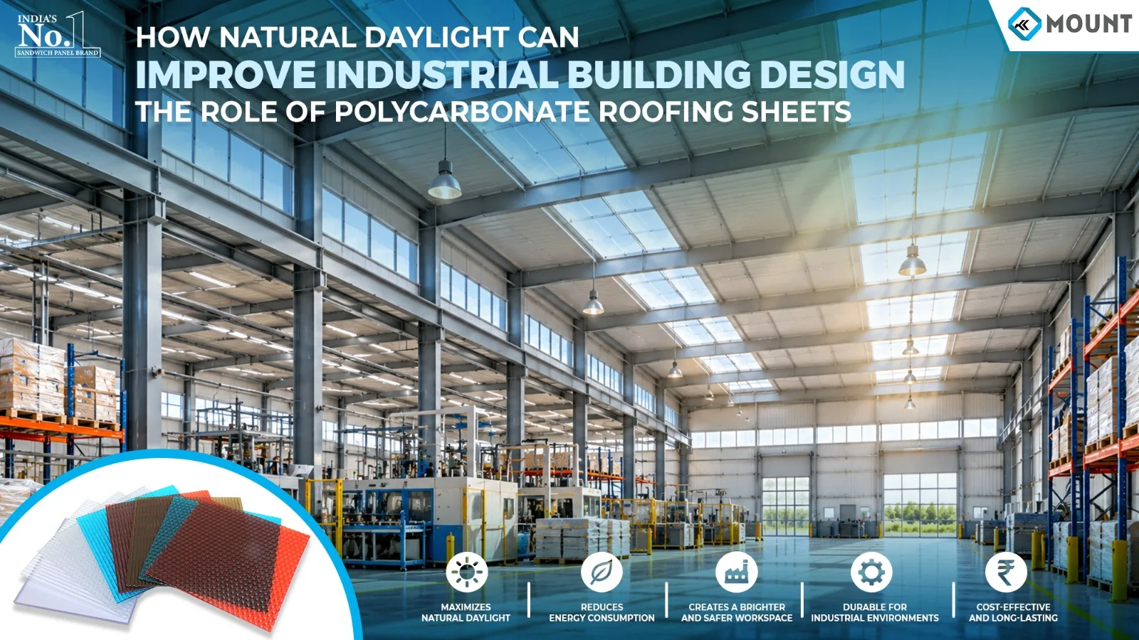How Natural Daylight Can Improve Industrial Building Design: The Role of Polycarbonate Roofing Sheets