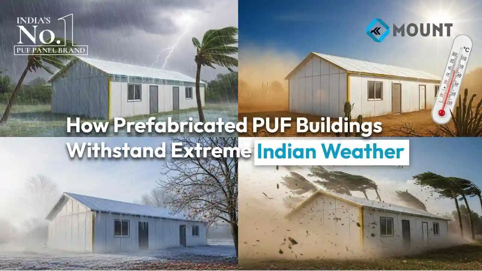How Prefabricated PUF Buildings Withstand Extreme Indian Weather