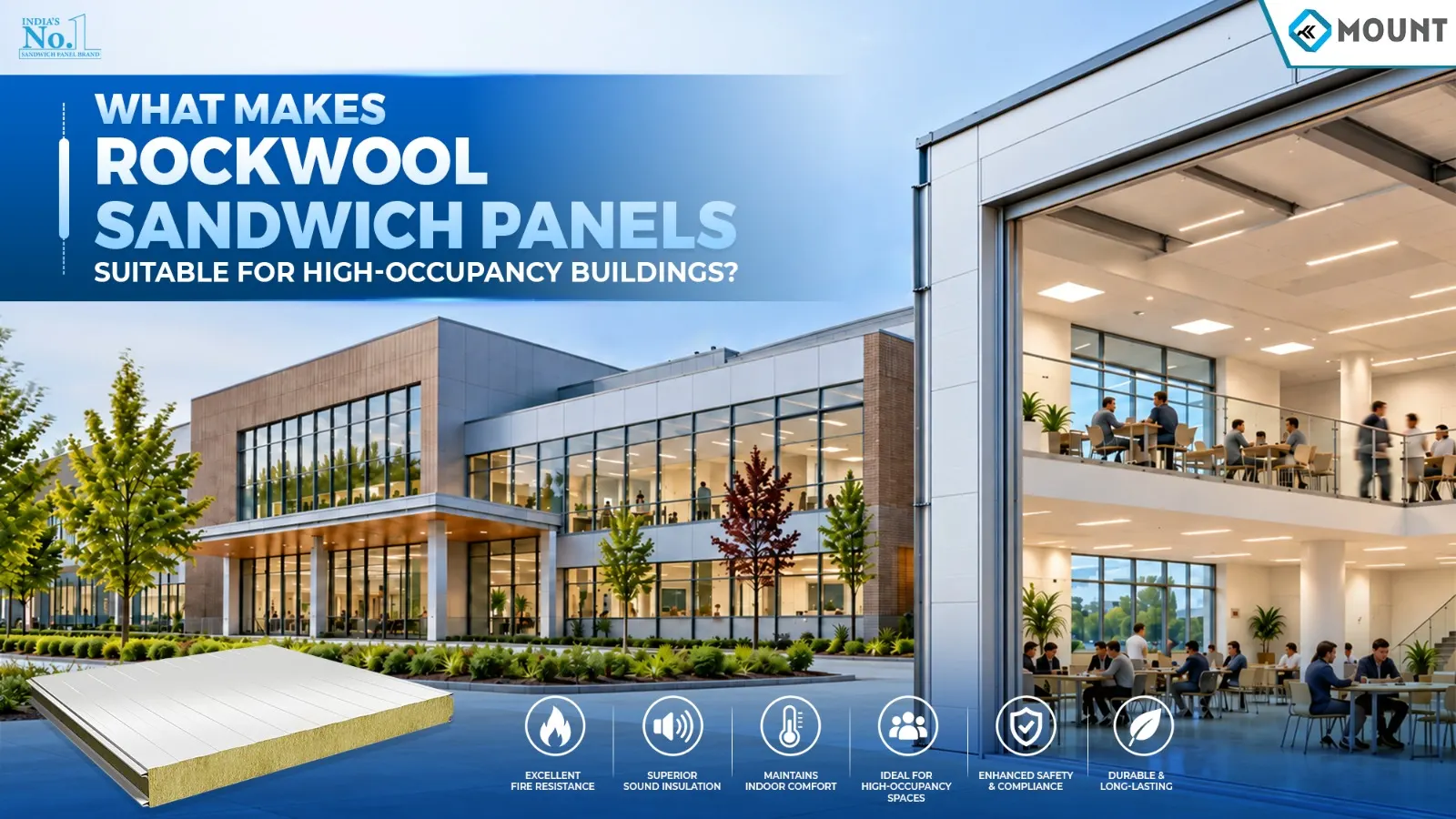 What Makes Rockwool Sandwich Panels Suitable for High-Occupancy Buildings?