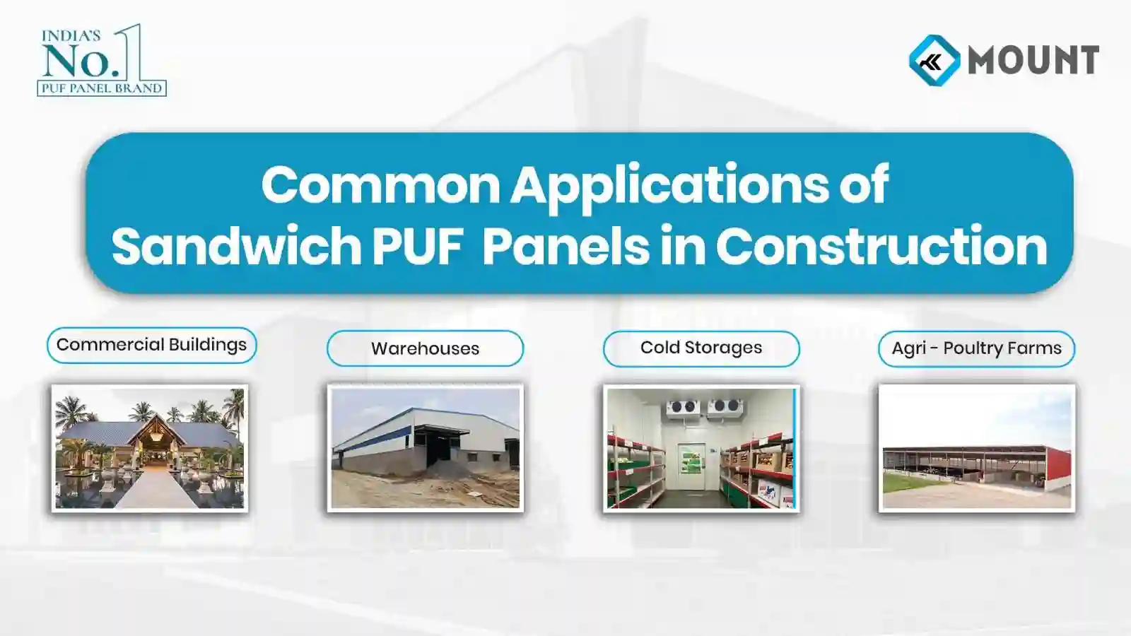 Common Applications of Sandwich PUF Panels in Construction