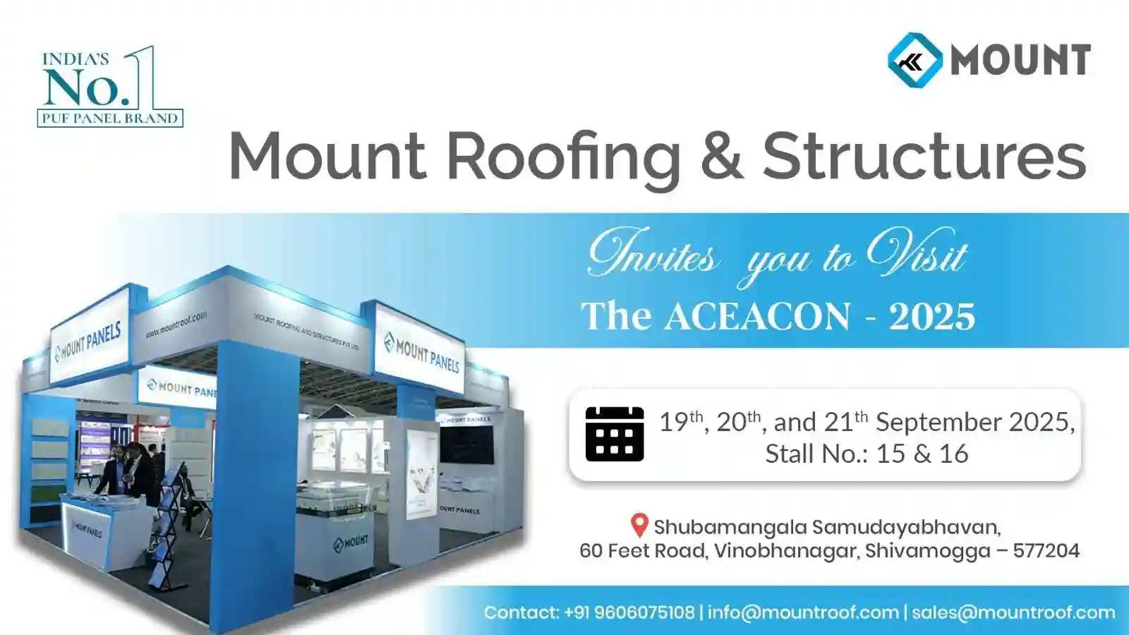 Mount Roof at ACEACON-2025: Showcasing Innovation in Building Materials
