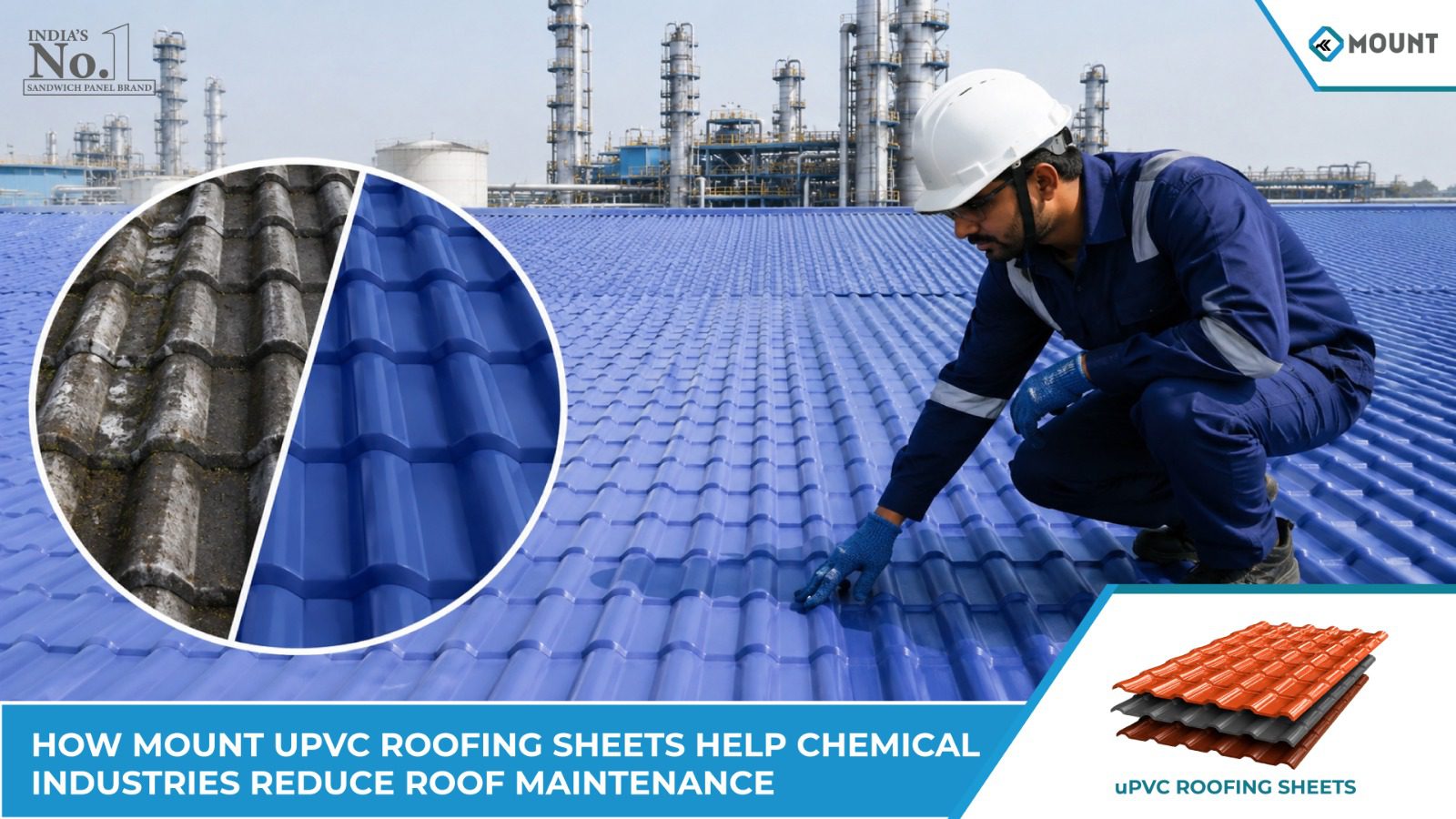 How Mount UPVC Roofing Sheets Help Chemical Industries Reduce Roof Maintenance