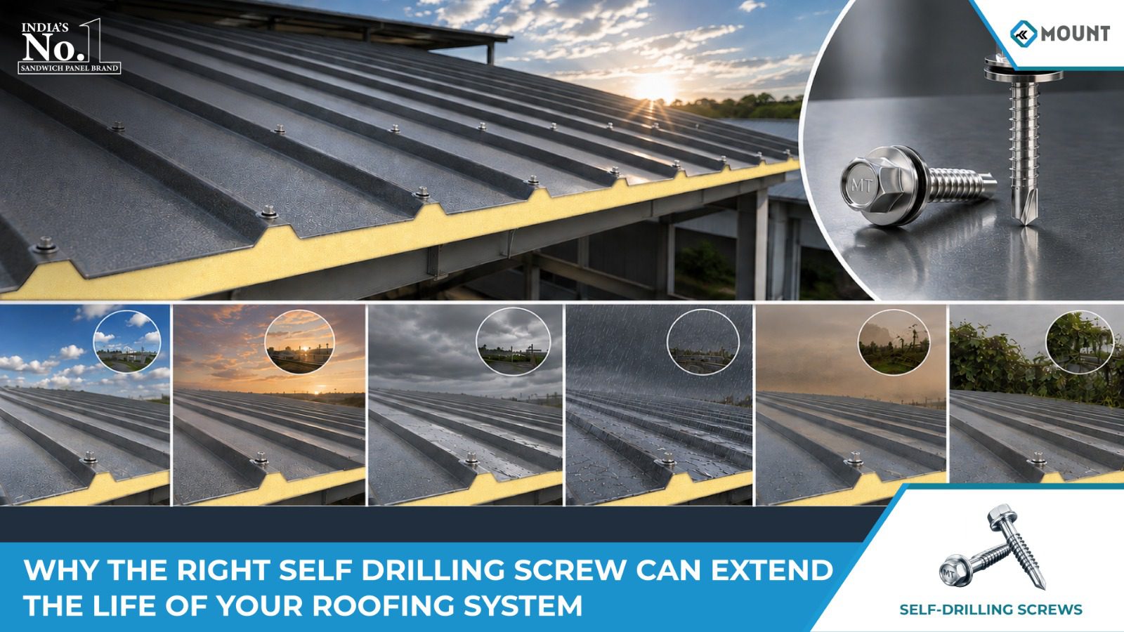Why the Right Self Drilling Screw Can Extend the Life of Your Roofing System
