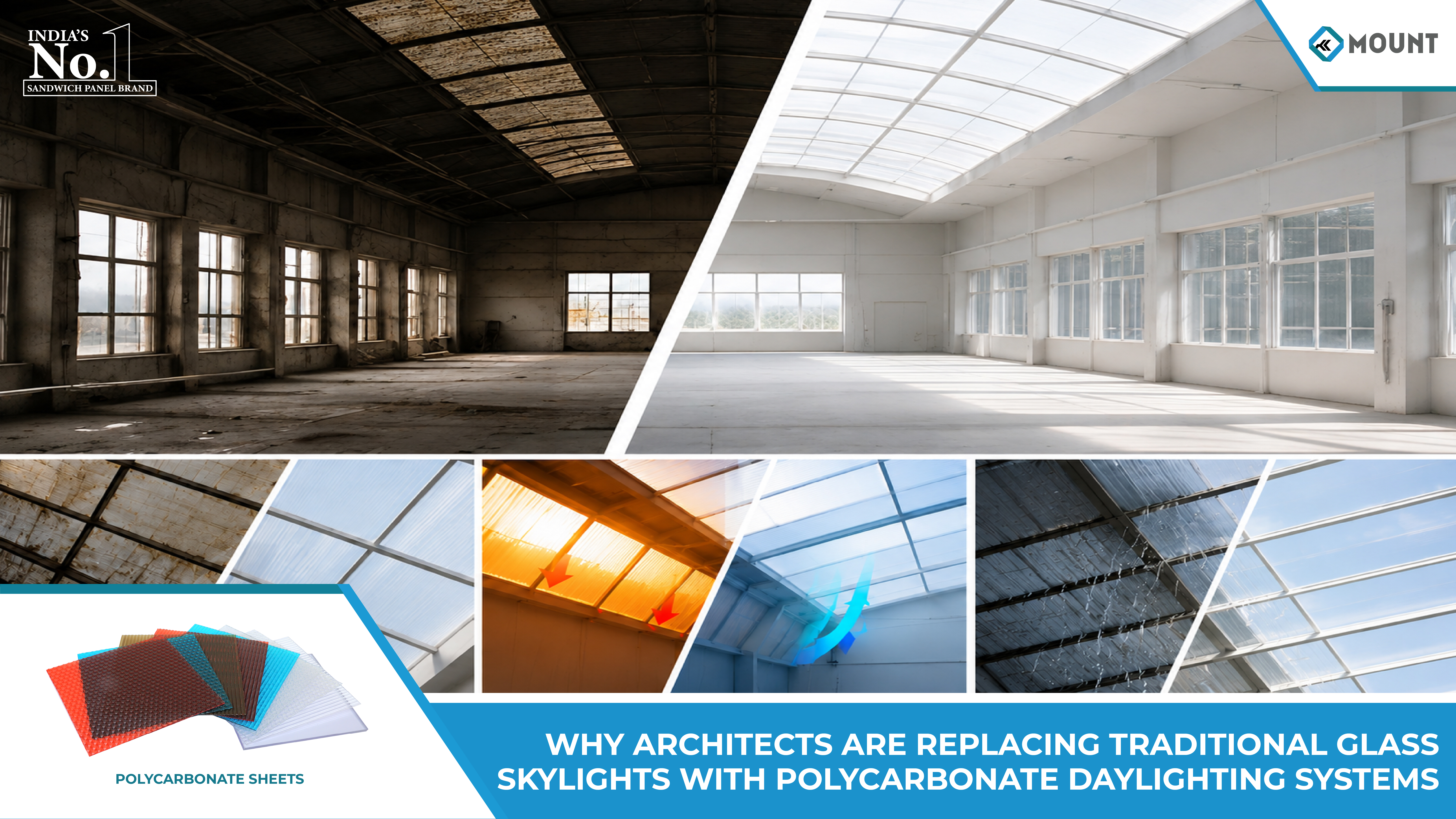 Why Architects Are Replacing Traditional Glass Skylights with Polycarbonate Daylighting Systems
