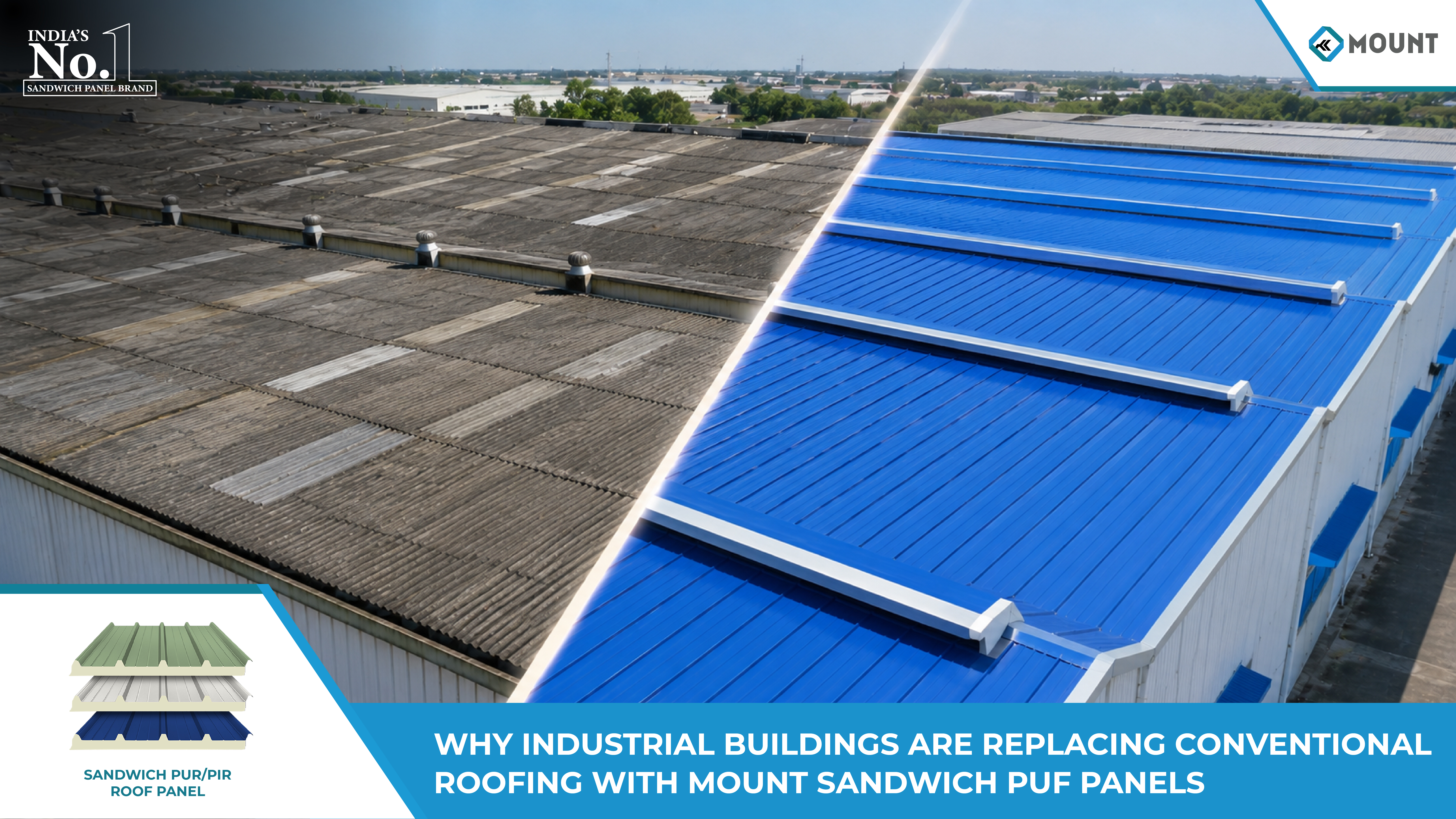 Why Industrial Buildings Are Replacing Conventional Roofing with Mount Sandwich PUF Panels