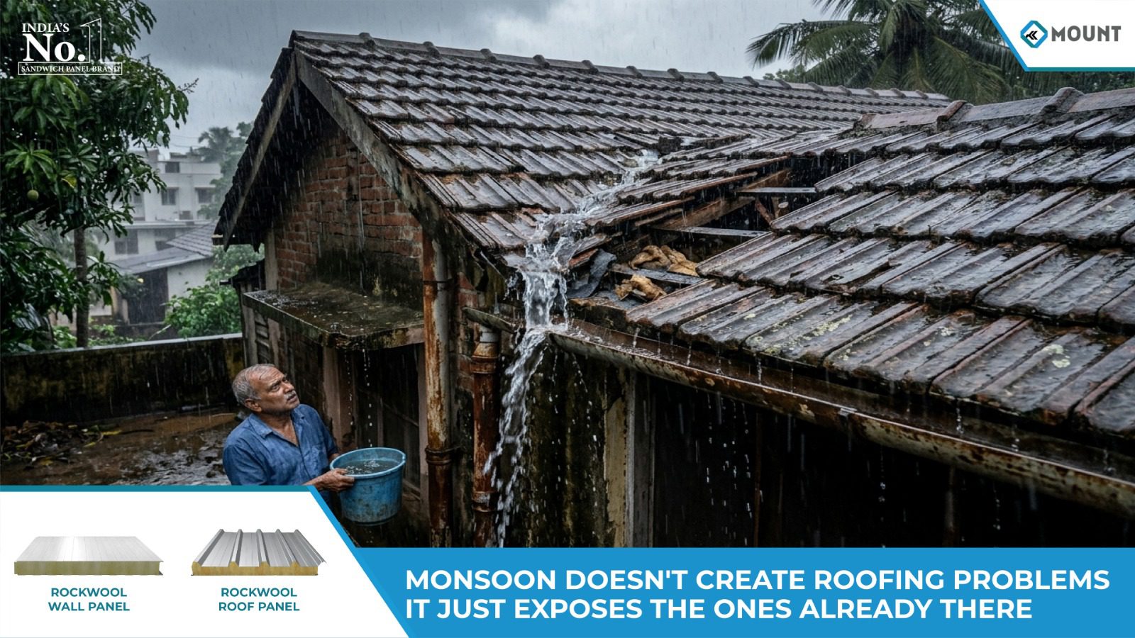 Monsoon Doesn’t Create Roofing Problems: It Just Exposes the Ones Already There