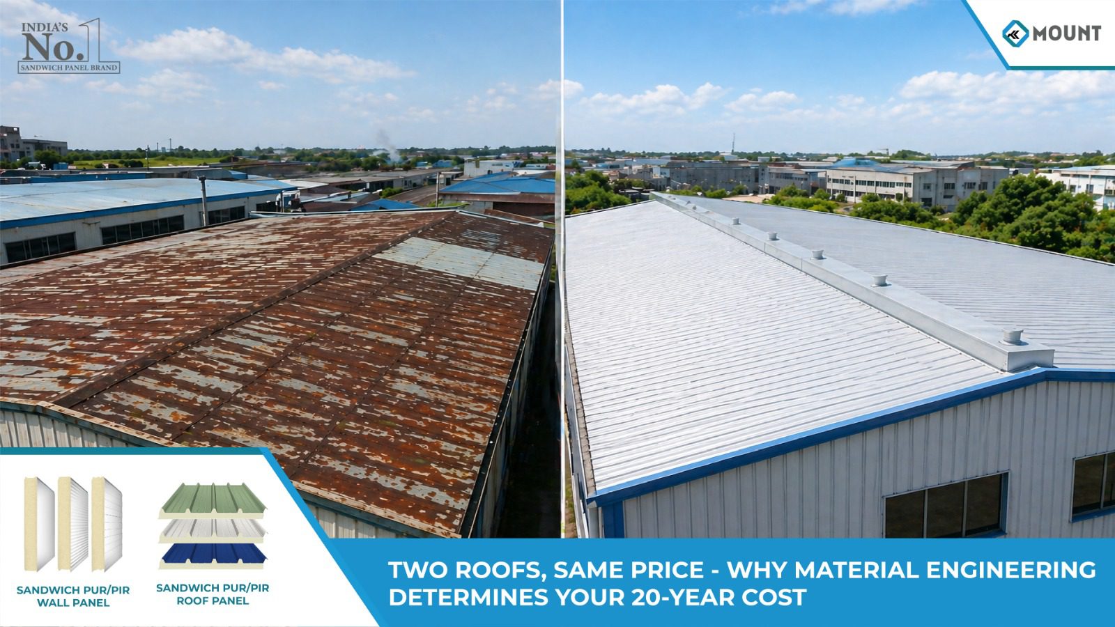 Two Roofs, Same Price: Why Material Engineering Determines Your 20-Year Cost